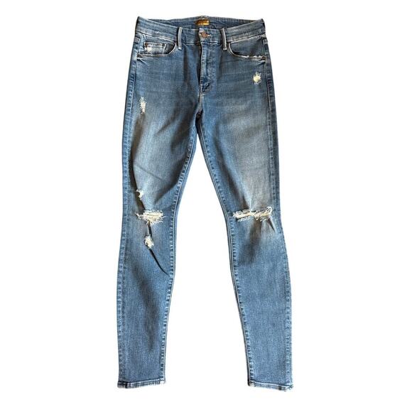 Women’s Mother Jeans Distressed The Looker Skimp Skinny Jeans Size 27 - Picture 1 of 7